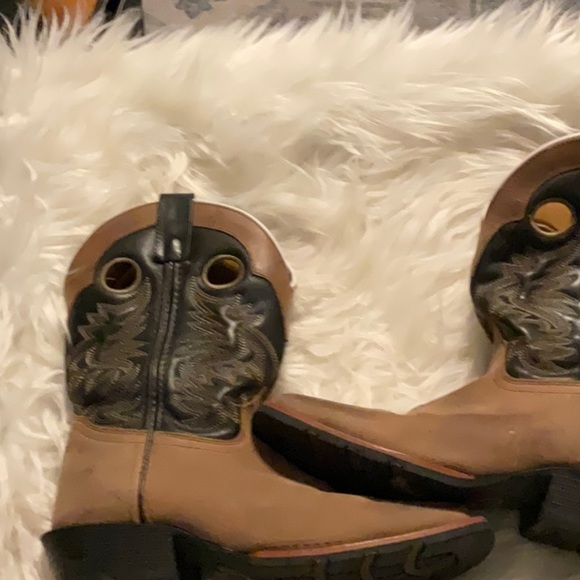 Brown and Black Western Boots - Picture 2 of 7